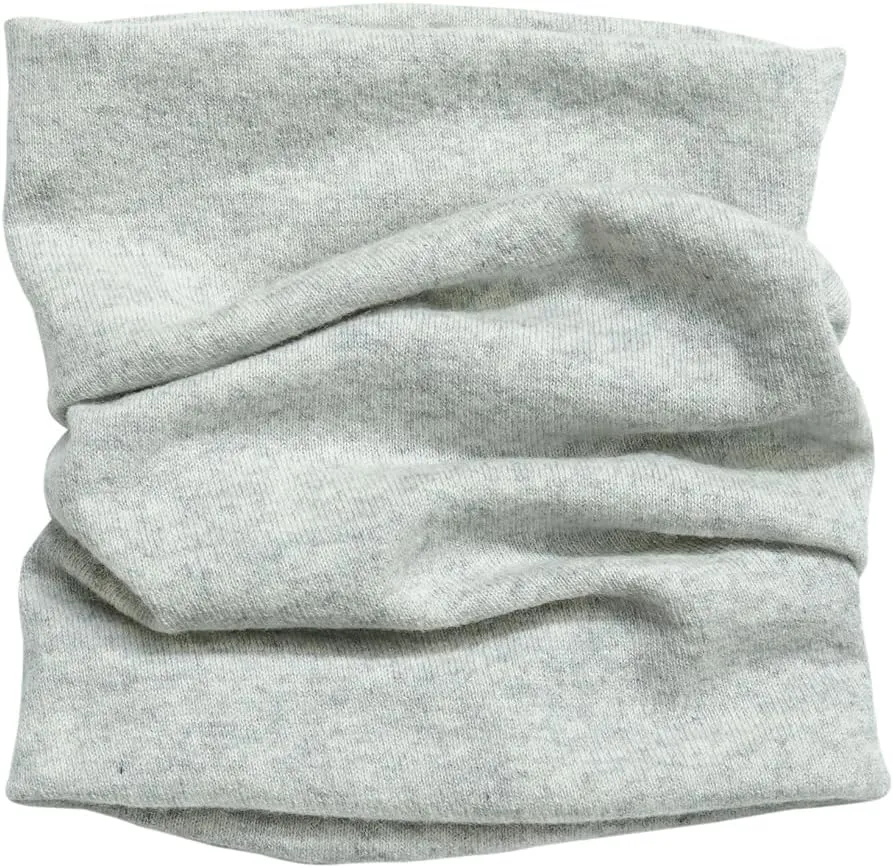 100% Cashmere Knitted Neck Gaiter Neck Warmer Loop Scarf for Men and Women.