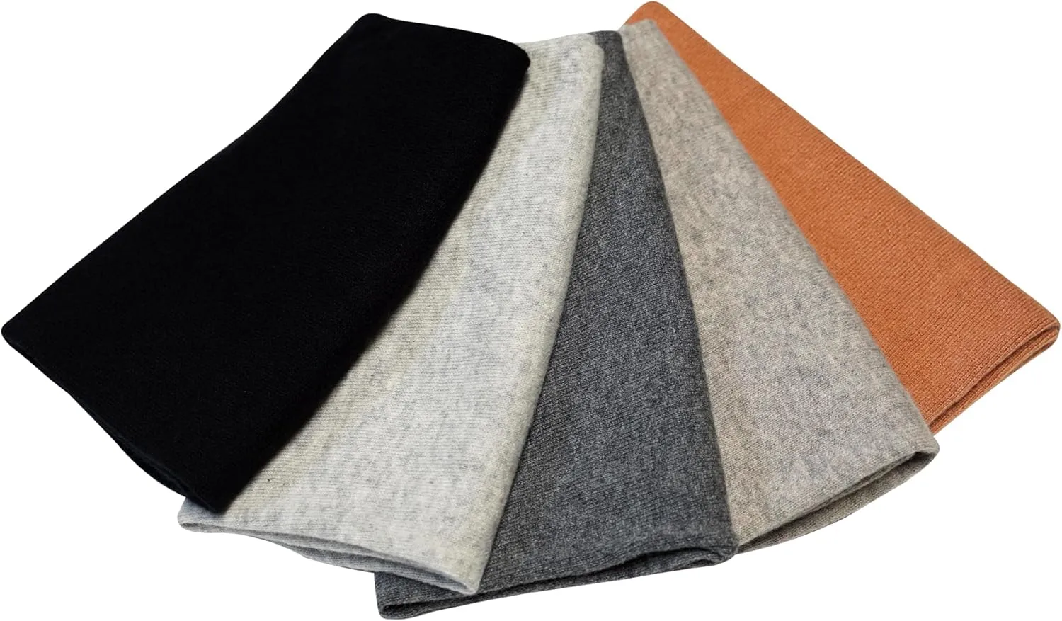 100% Cashmere Knitted Neck Gaiter Neck Warmer Loop Scarf for Men and Women.