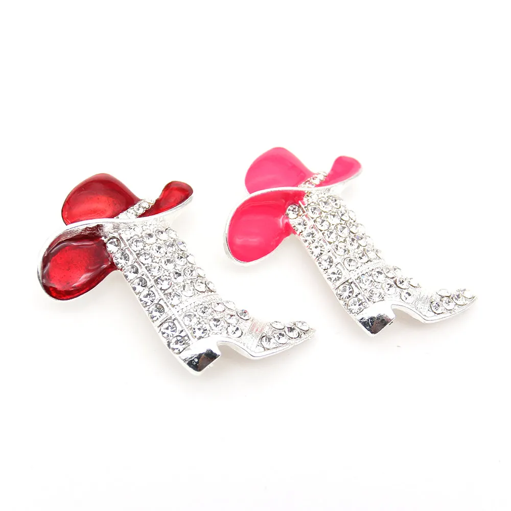 50x38mm Jewelry Crystal Rhinestone Enamel High Heel Shoe Brooch Pin Vintage Fashion Brooch Is Fashionable Jewelry and Gift for Nurse/woman/family/colleague