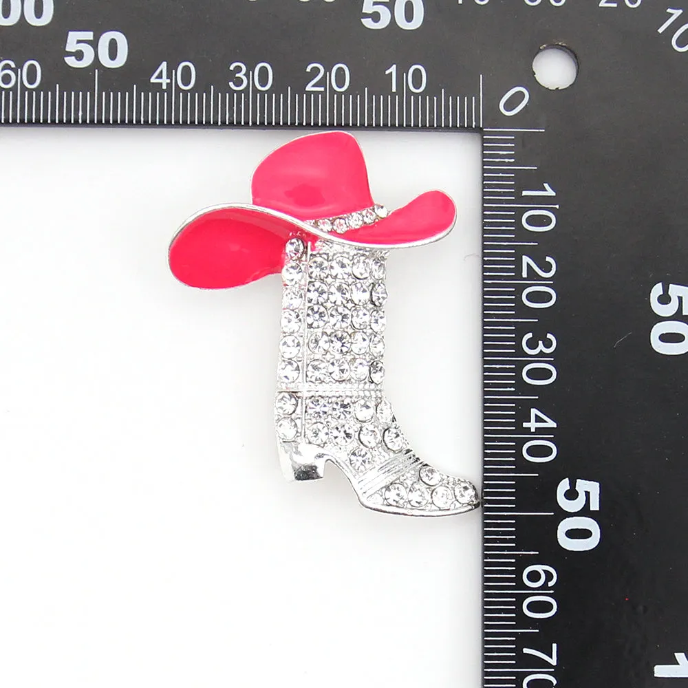 50x38mm Jewelry Crystal Rhinestone Enamel High Heel Shoe Brooch Pin Vintage Fashion Brooch Is Fashionable Jewelry and Gift for Nurse/woman/family/colleague