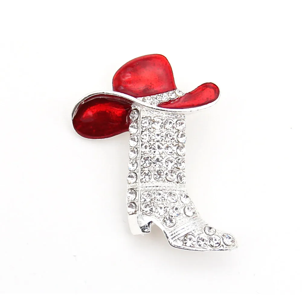 50x38mm Jewelry Crystal Rhinestone Enamel High Heel Shoe Brooch Pin Vintage Fashion Brooch Is Fashionable Jewelry and Gift for Nurse/woman/family/colleague