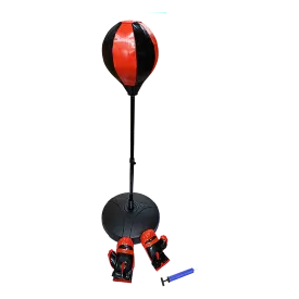 Adjustable Kids Boxing Bag Set with Gloves & Stand