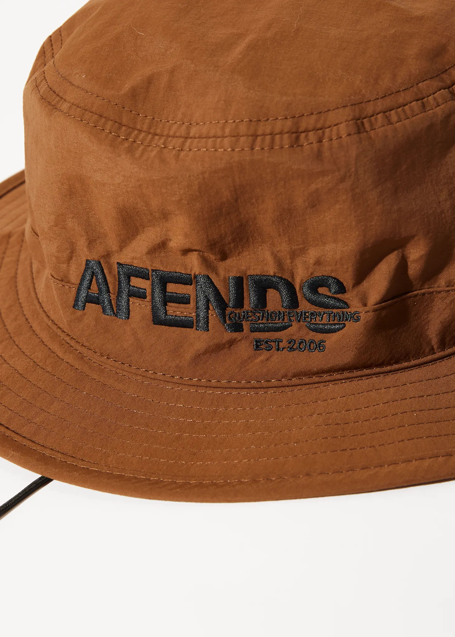 AFENDS Unisex Vinyl - Bucket Hat - Toffee