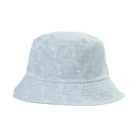 Avery N.S. Reversible Bucket Hat (Grey with Logo on Light Blue)