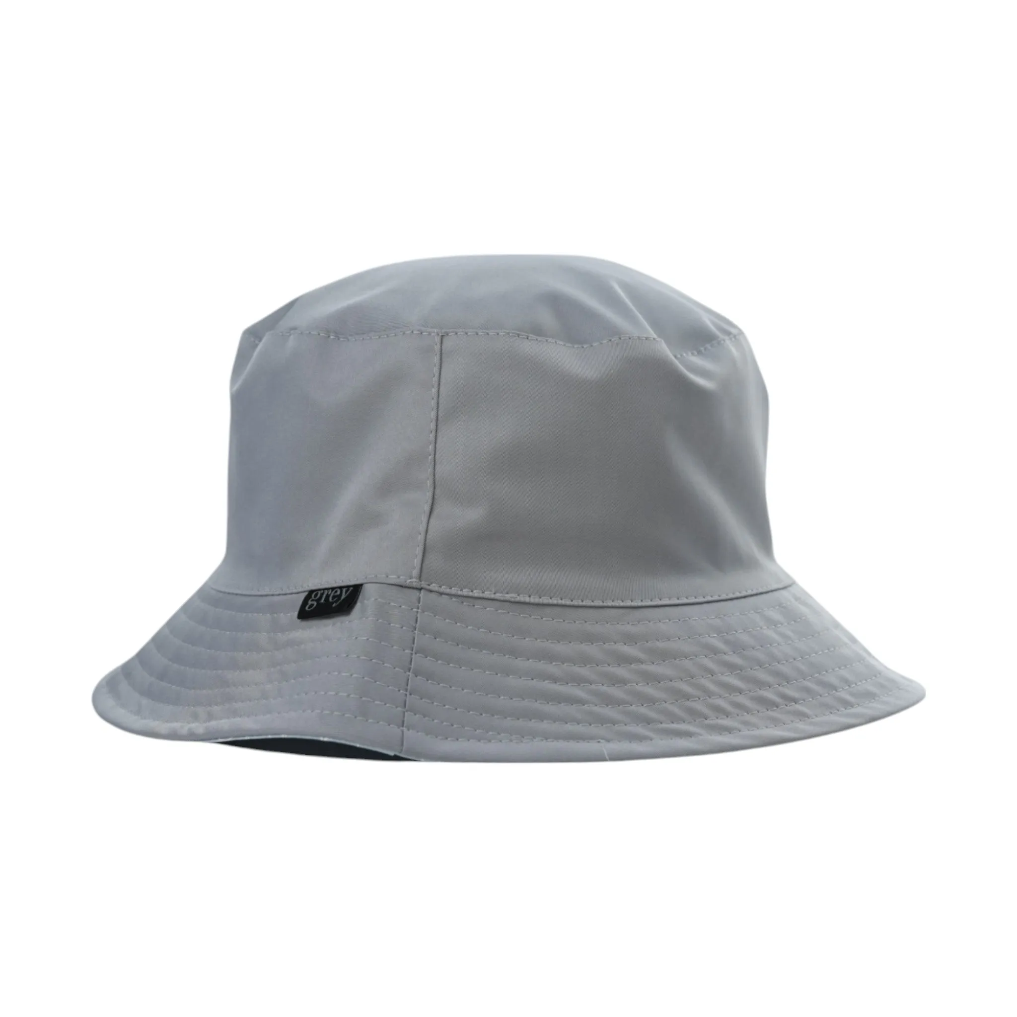 Avery N.S. Reversible Bucket Hat (Grey with Logo on Light Blue)
