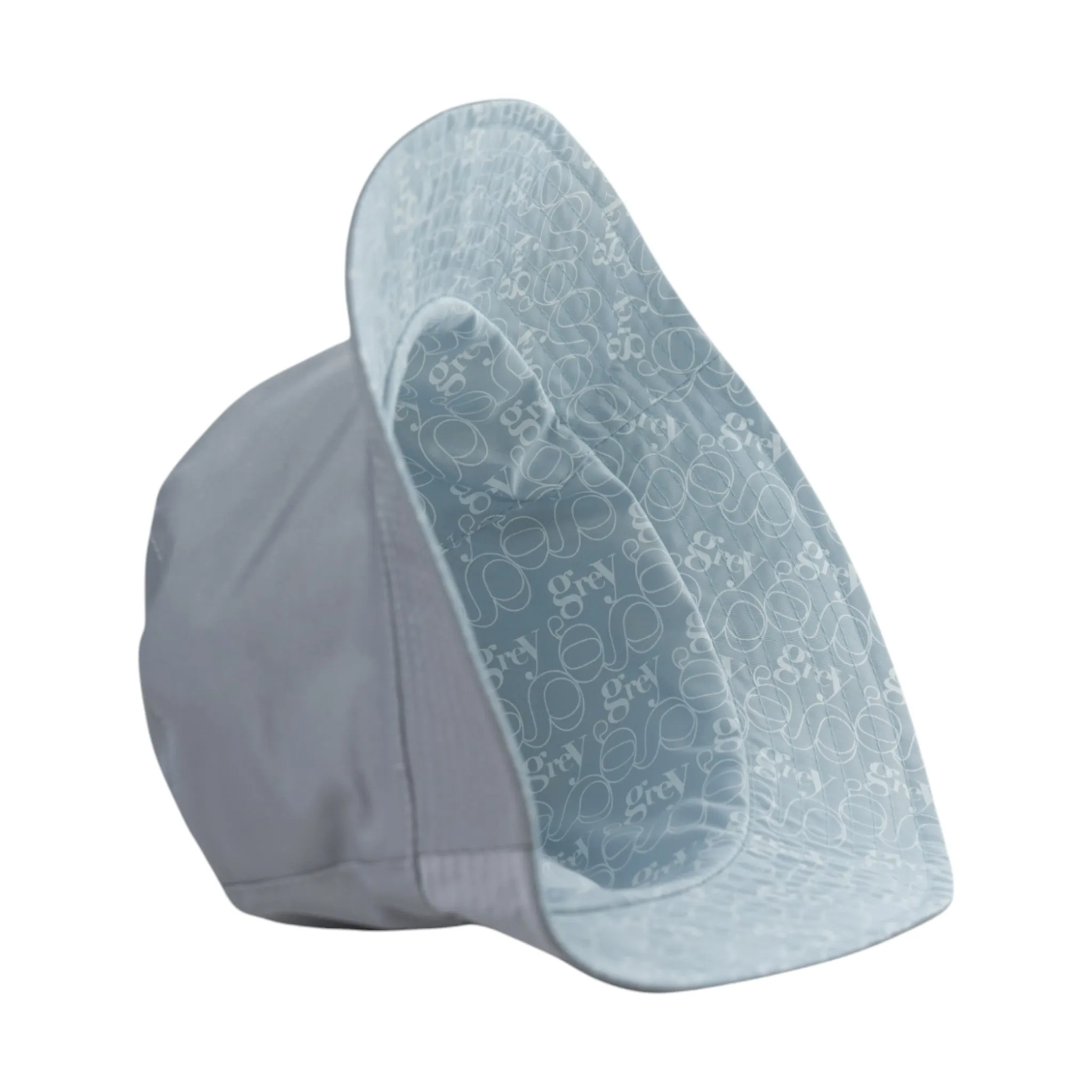 Avery N.S. Reversible Bucket Hat (Grey with Logo on Light Blue)