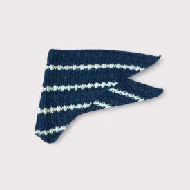 Baby Alpaca & Wool Striped Bandana Scarf