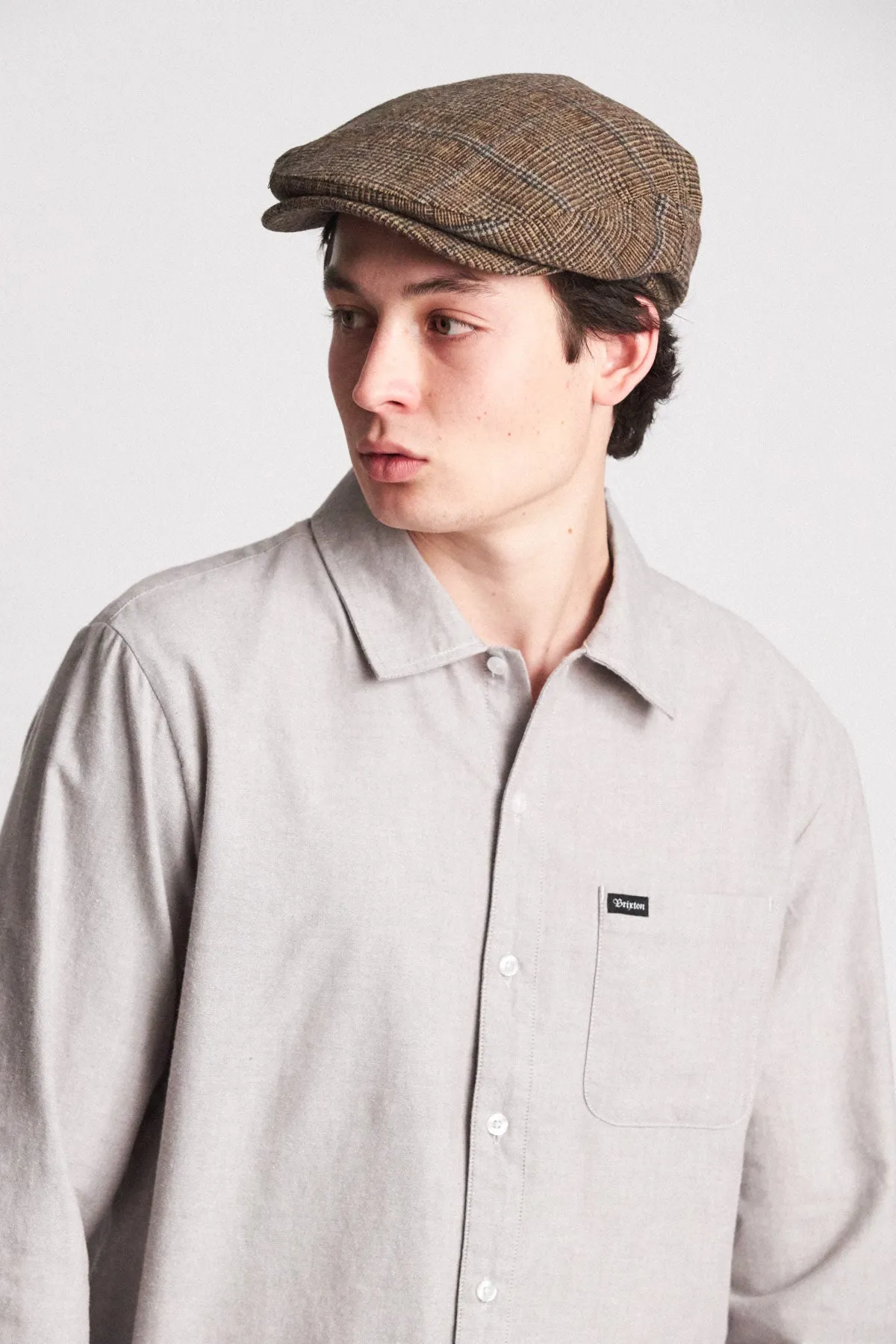 Barrel Snap Cap - Brown/Grey