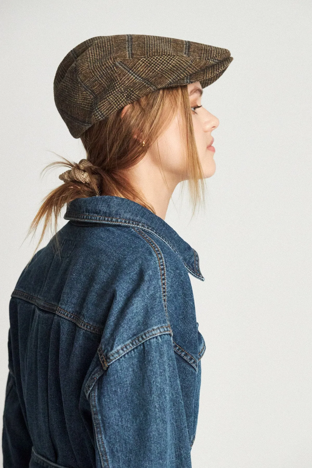 Barrel Snap Cap - Brown/Grey