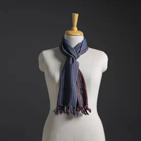 Blue - Kumaun Handwoven Merino Wool Scarf 226