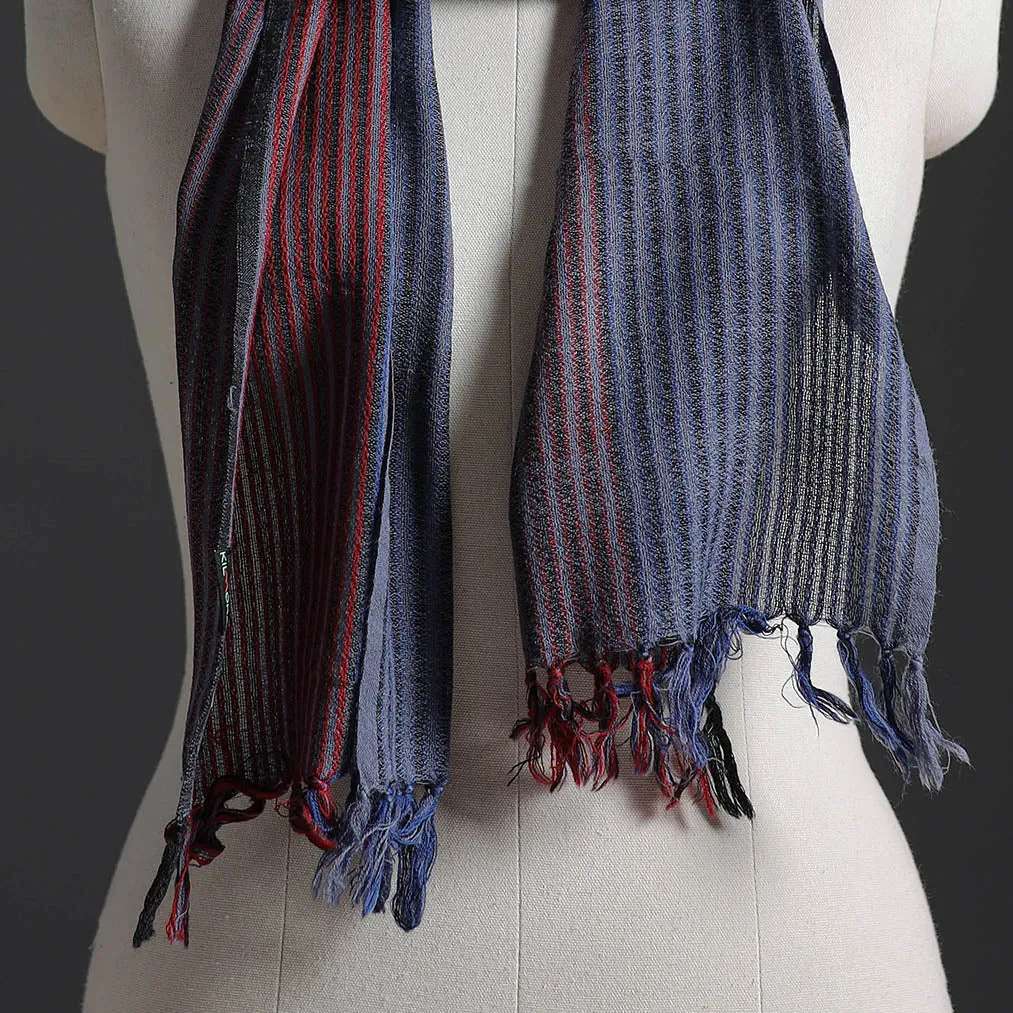 Blue - Kumaun Handwoven Merino Wool Scarf 226