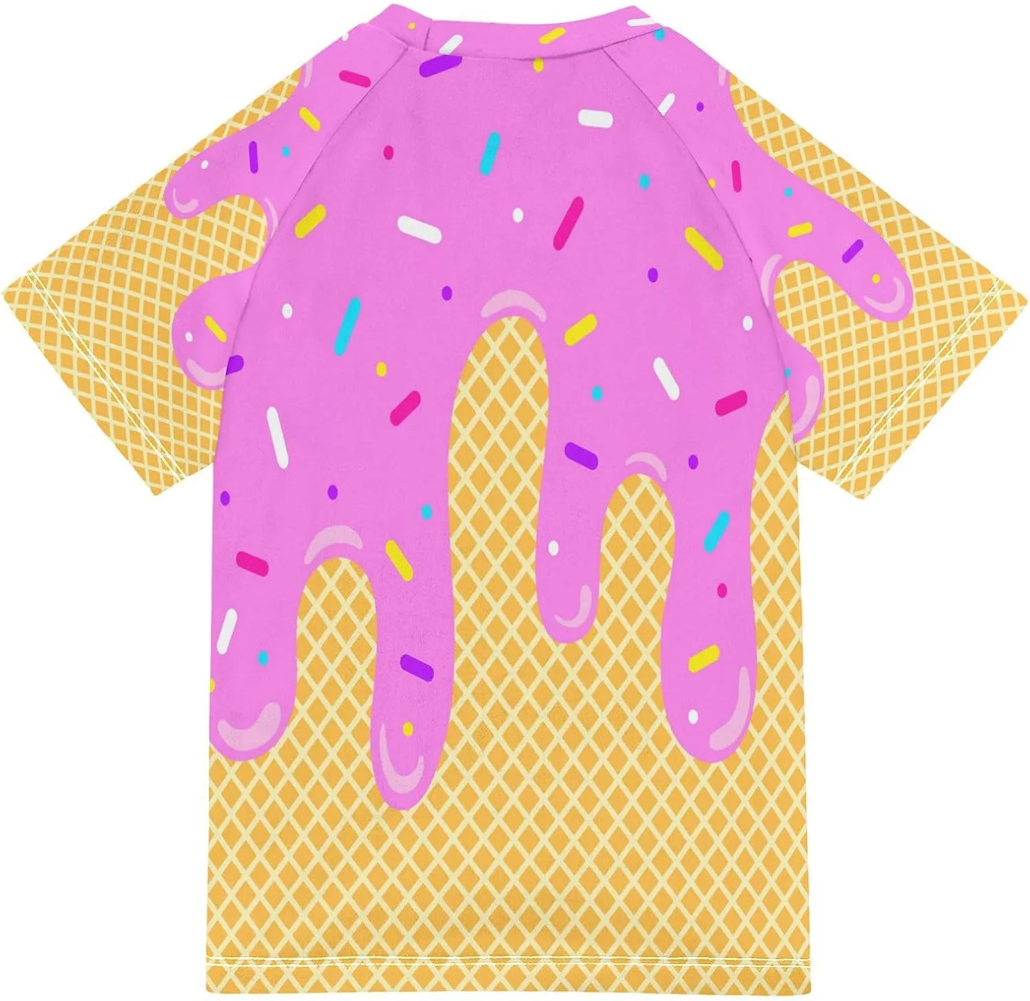Boys Rash Guard Short Sleeve UPF 50  Christmas Tree Cakes Quick Dry Swim Shirts Swimwear for 3-12Y
