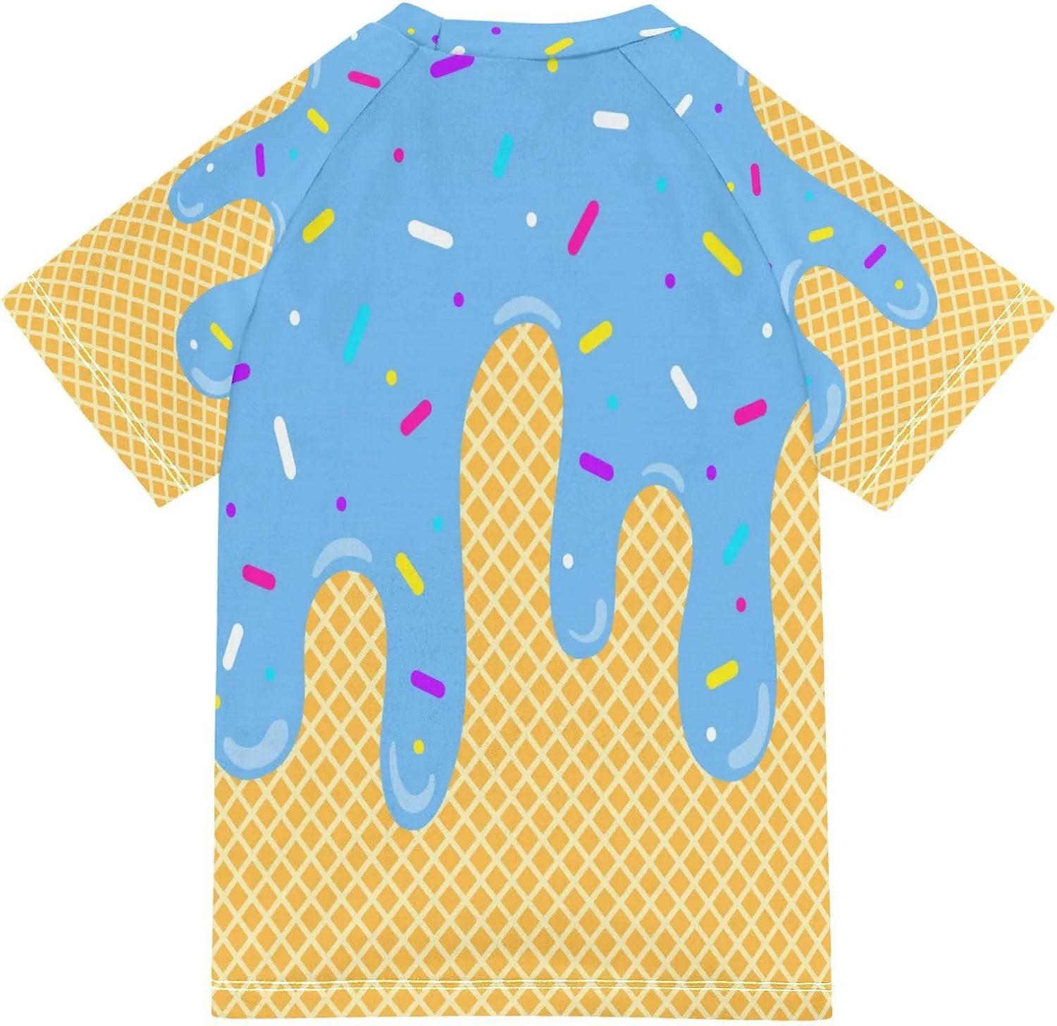 Boys Rash Guard Short Sleeve UPF 50  Christmas Tree Cakes Quick Dry Swim Shirts Swimwear for 3-12Y