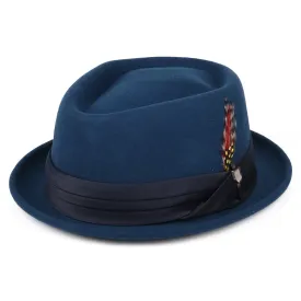 Brixton Hats Stout Wool Felt Pork Pie Hat - Ocean