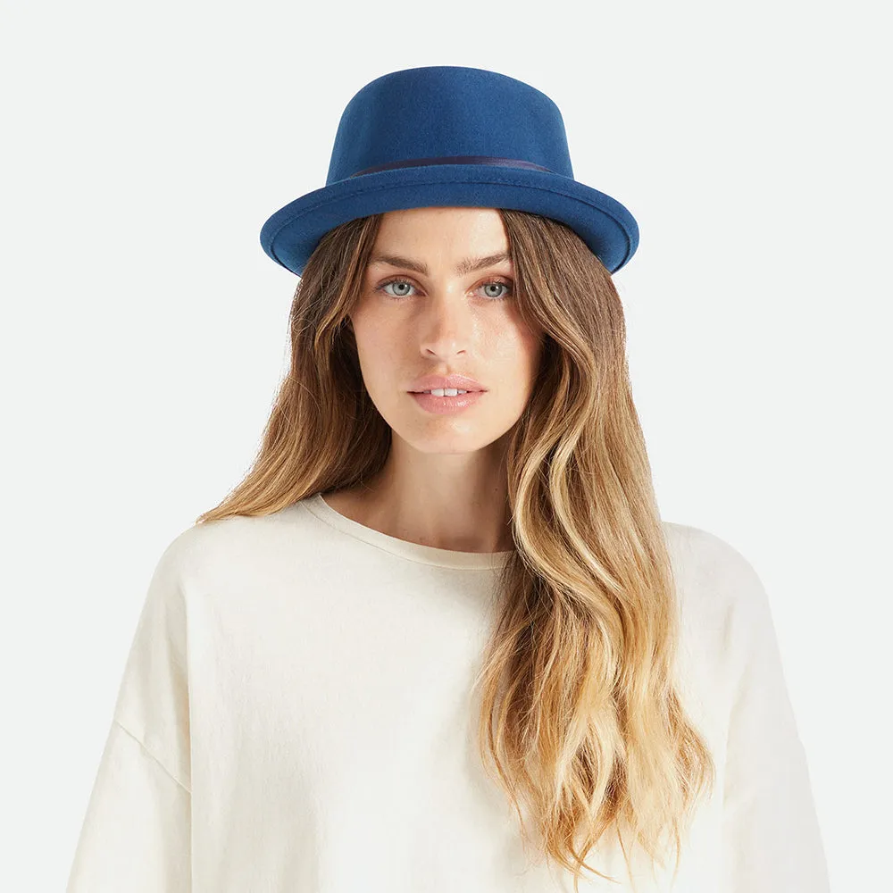 Brixton Hats Stout Wool Felt Pork Pie Hat - Ocean