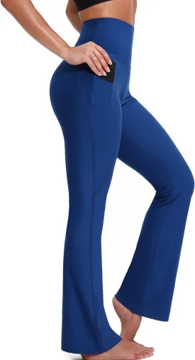 CADMUS Women's Workout Pants for Running High Waisted Yoga Leggings with Two Side Big Pockets