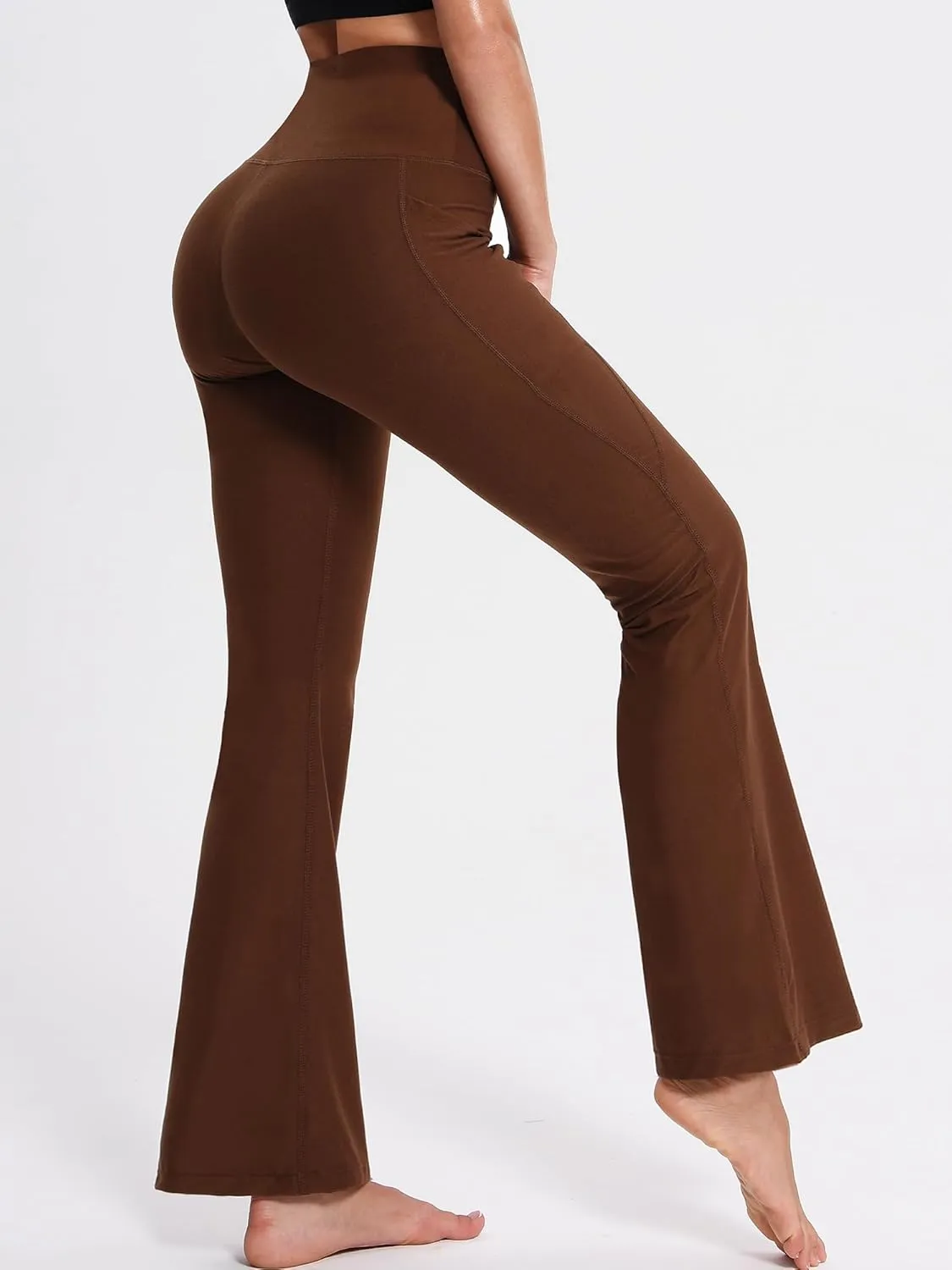 CADMUS Women's Workout Pants for Running High Waisted Yoga Leggings with Two Side Big Pockets