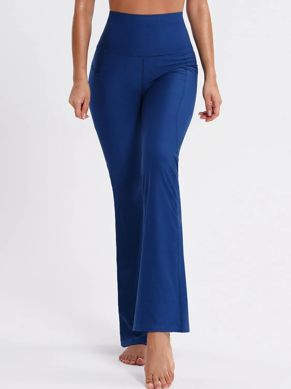 CADMUS Women's Workout Pants for Running High Waisted Yoga Leggings with Two Side Big Pockets