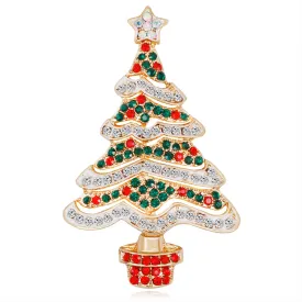 Christmas tree brooch-Christmas brooch-female brooch-vintage brooch-the best gift for Christmas