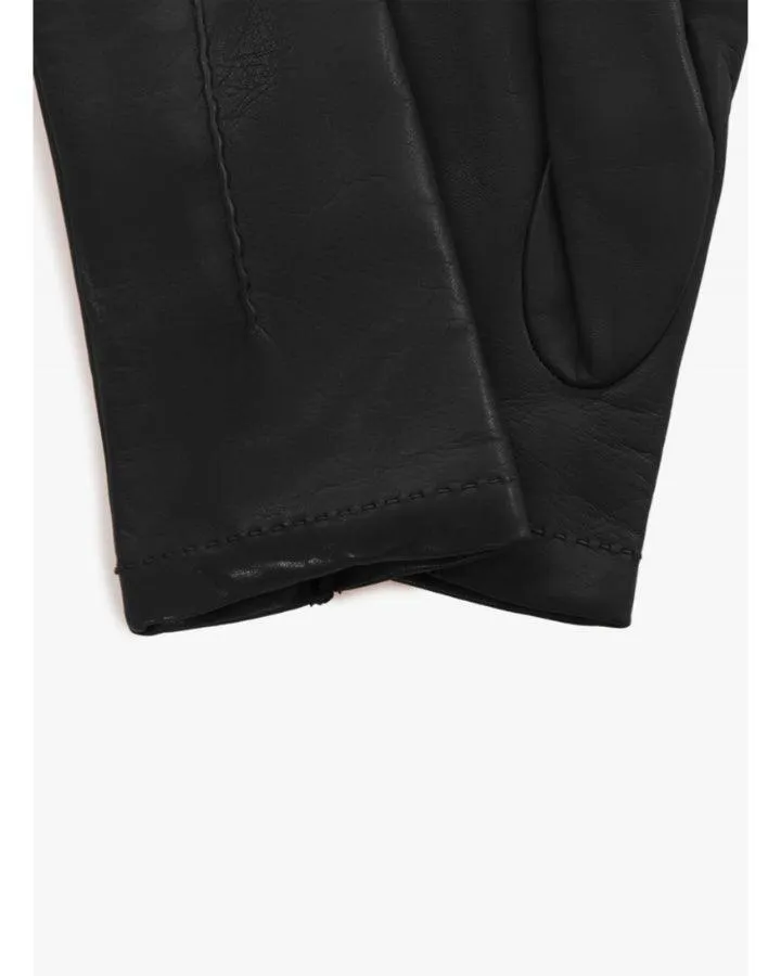 Cinzia Rocca Perforated Pattern Nappa Leather Gloves