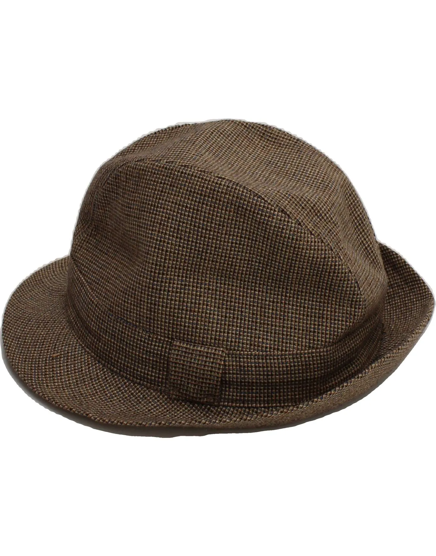 COUNTRY CLUB Mens Vintage Homburg Hat Size 56 6 7/8 Medium Brown