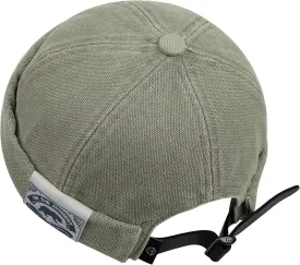 Croogo Brimless Docker Cap - Rolled Cuff Harbour Hat Unisex Skull Sailor Fisherman No Visor Cool Beanie Watch Cap