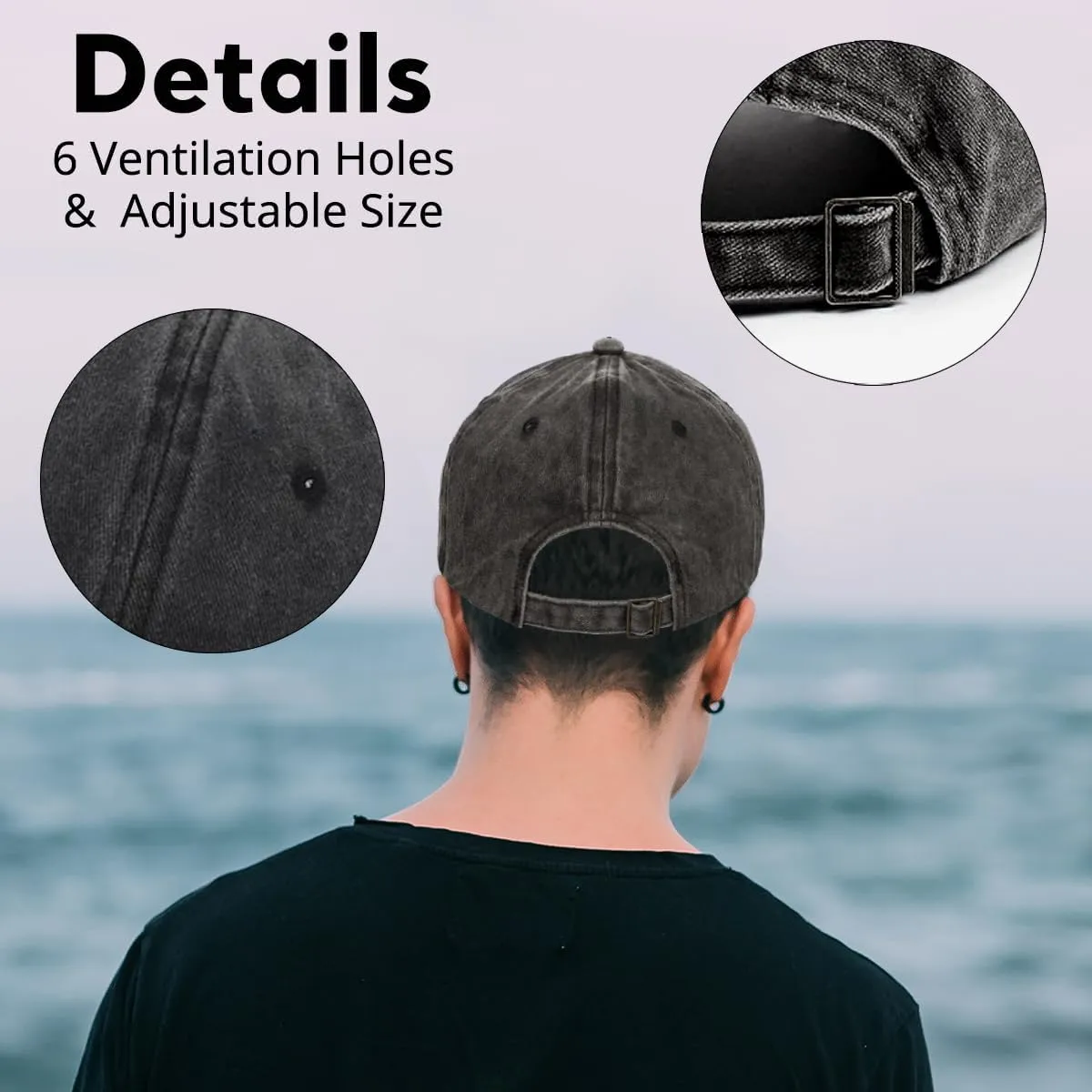 Cruise Adjustable Washed Cotton Baseball Cap, Funny Boat Retro Trucker Hat Gift for Men Women Dad Husband Crewman