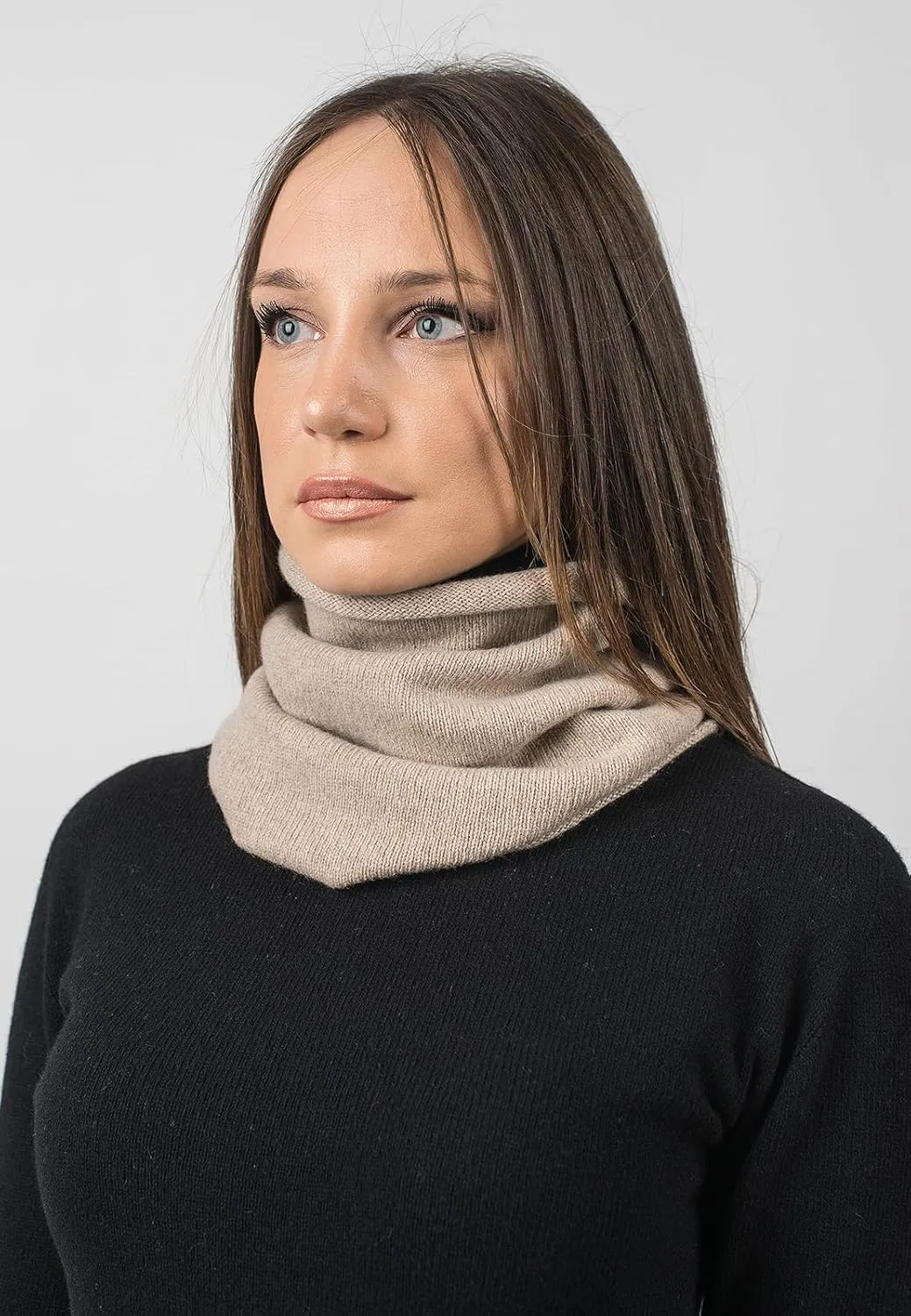Dalle Piane Cashmere - Infinity scarf in 100% regenerated cashmere - Woman/Man, One size