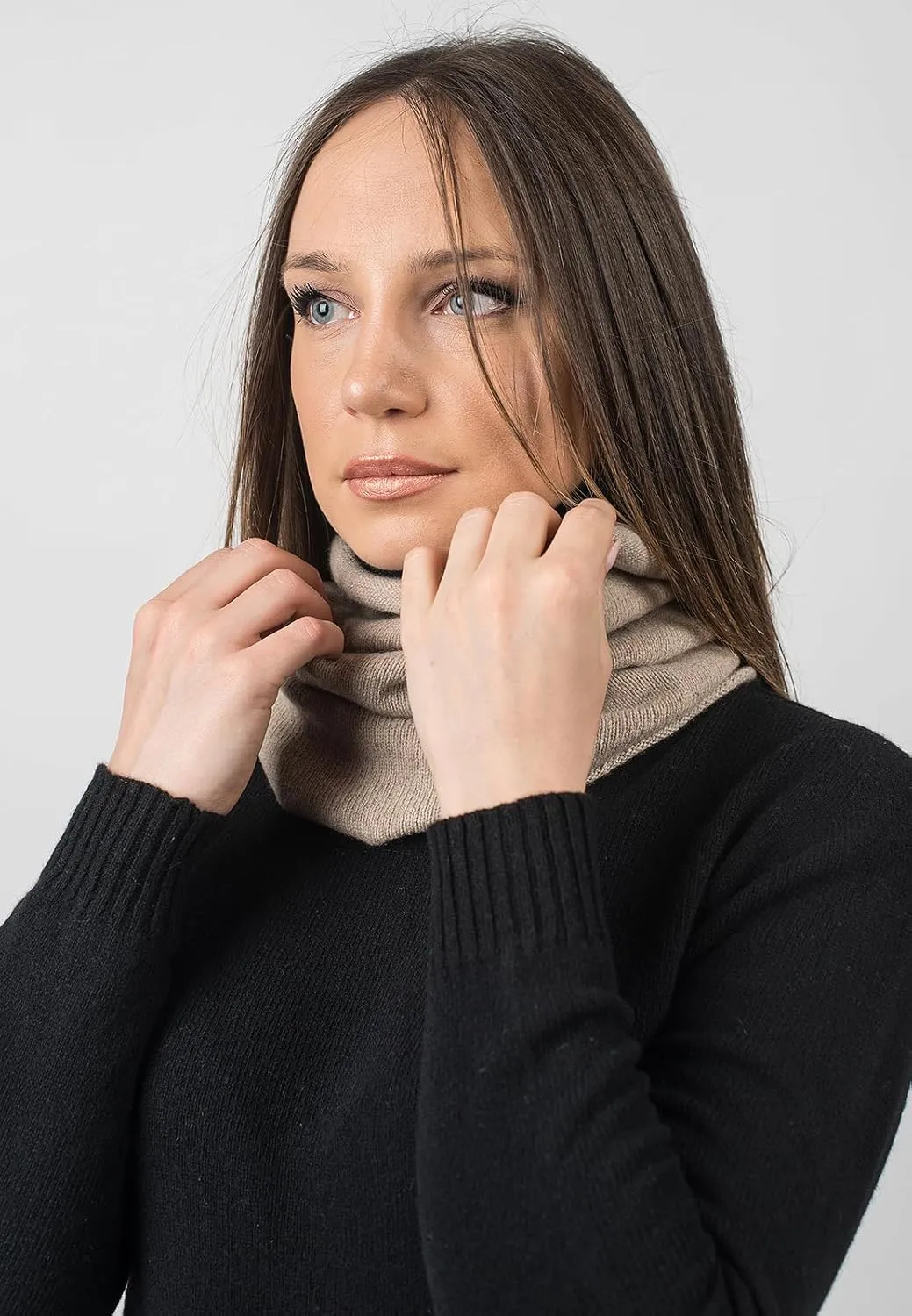 Dalle Piane Cashmere - Infinity scarf in 100% regenerated cashmere - Woman/Man, One size