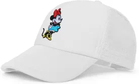 Disney Adult Trucker Hat, Minnie Mouse Mesh Snapback Baseball Cap
