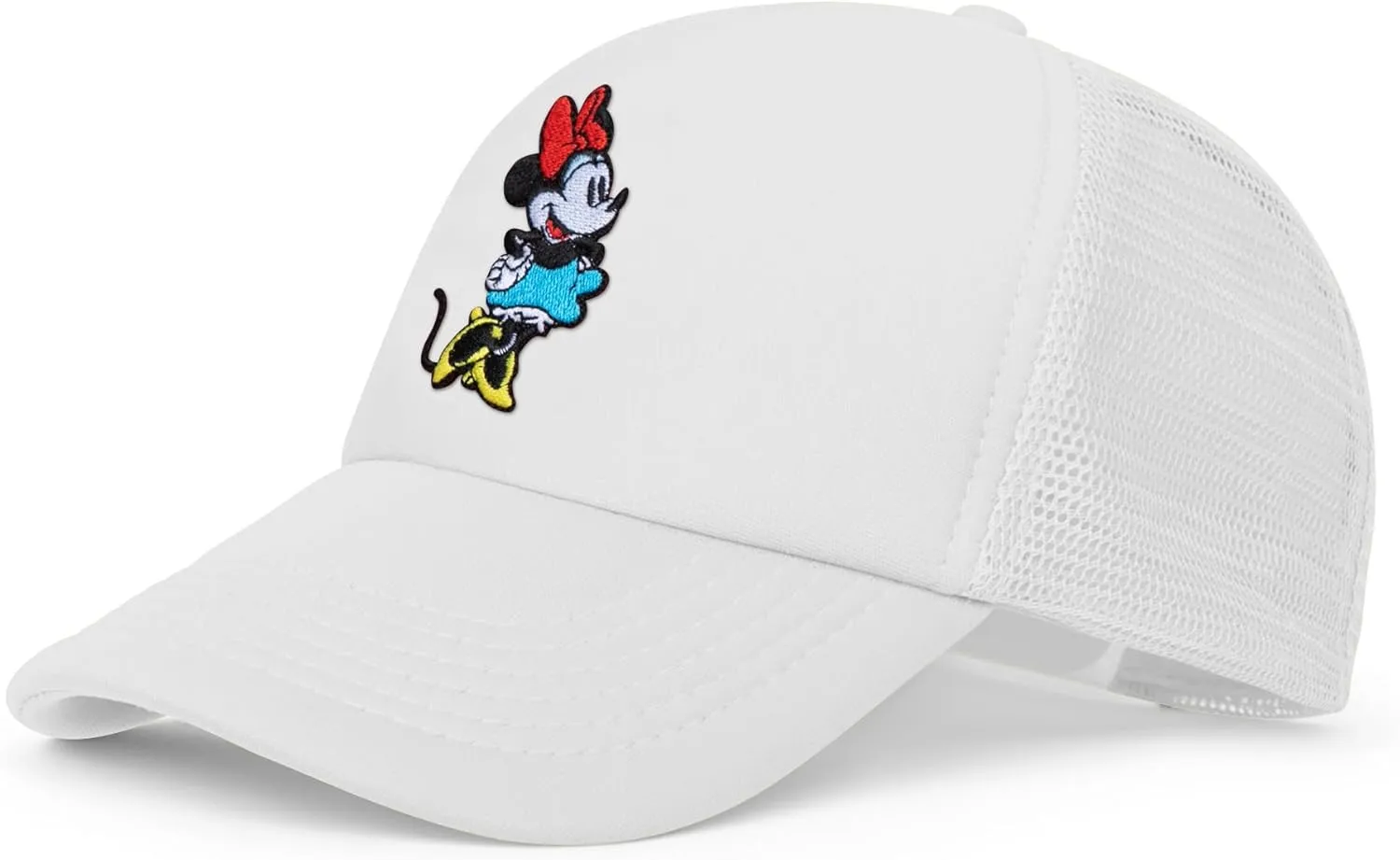 Disney Adult Trucker Hat, Minnie Mouse Mesh Snapback Baseball Cap