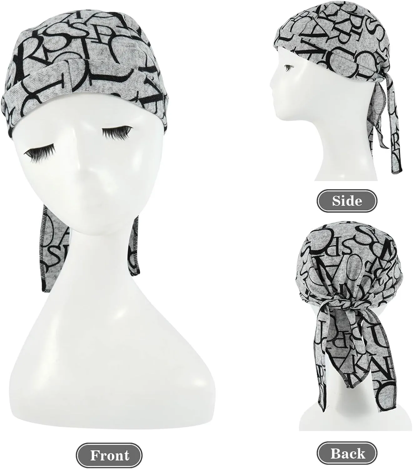 DOCILA 3 Pcs Skull Caps for Men Fashion Sweat Wicking Helmet Liner/Hard Hat Beanie Breathable Motorcycle Cycling Sports Cap