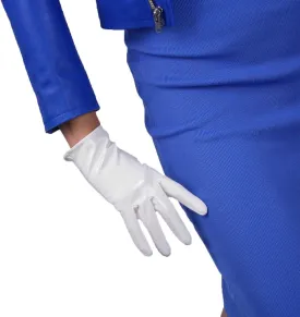 DooWay Women's Short Dress Leather Gloves for Evening Costumes Daily Faux Leather PU 21cm