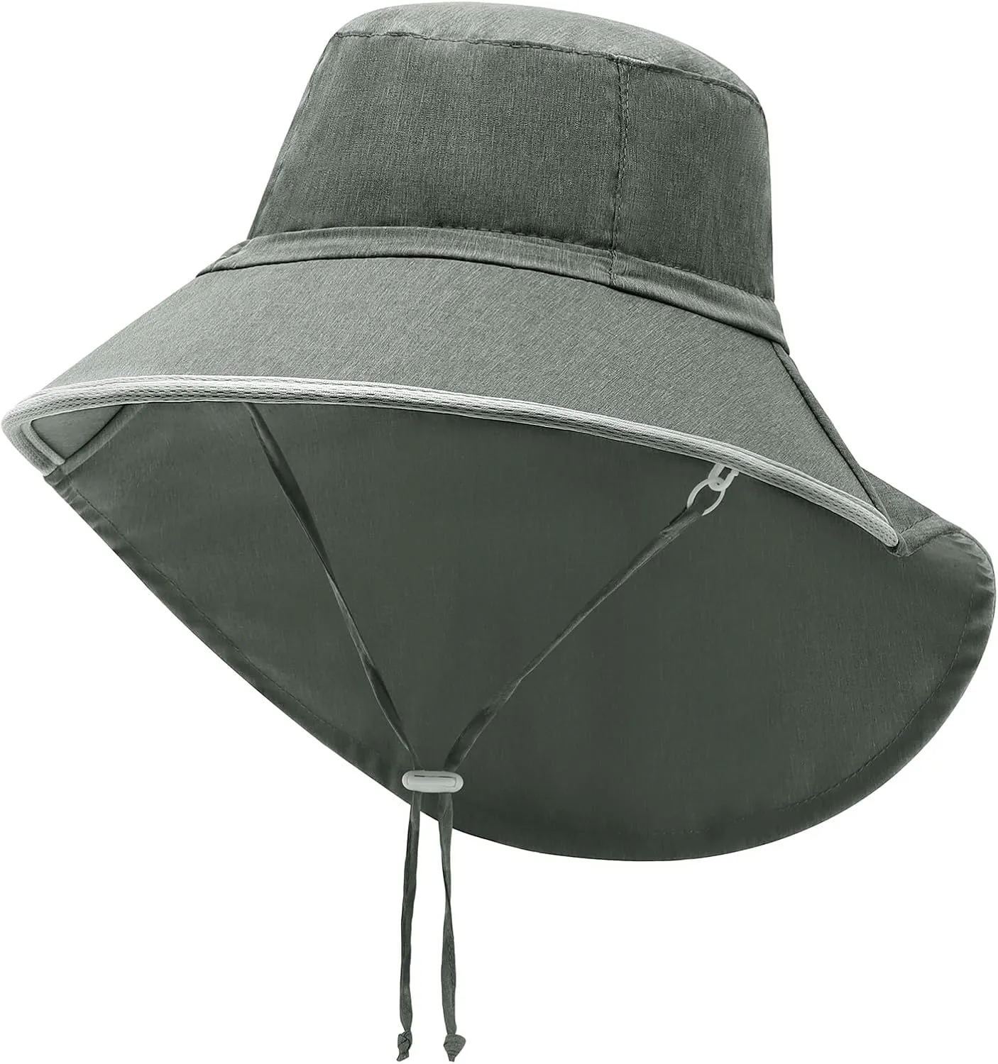 Duoyeree UV Protection Toddler Sun Hat - UPF 50  Beach & Summer Hat for Kids - Wide Brim Hat for Boys & Girls