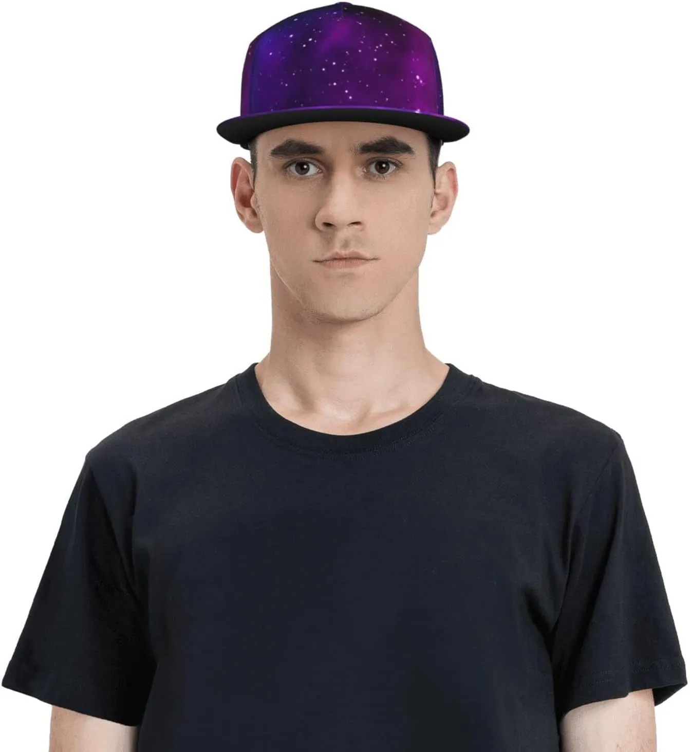 Fashion Galaxy Baseball Cap for Men Women Unisex Adjustable Trucker Hats Snapback Sun Hat Galaxy Flat Bill Brim Hats