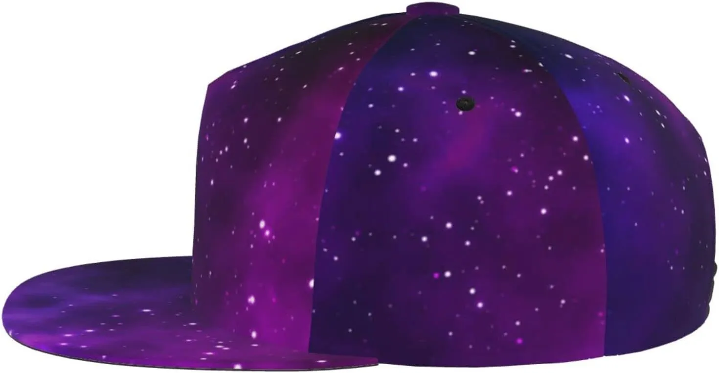 Fashion Galaxy Baseball Cap for Men Women Unisex Adjustable Trucker Hats Snapback Sun Hat Galaxy Flat Bill Brim Hats