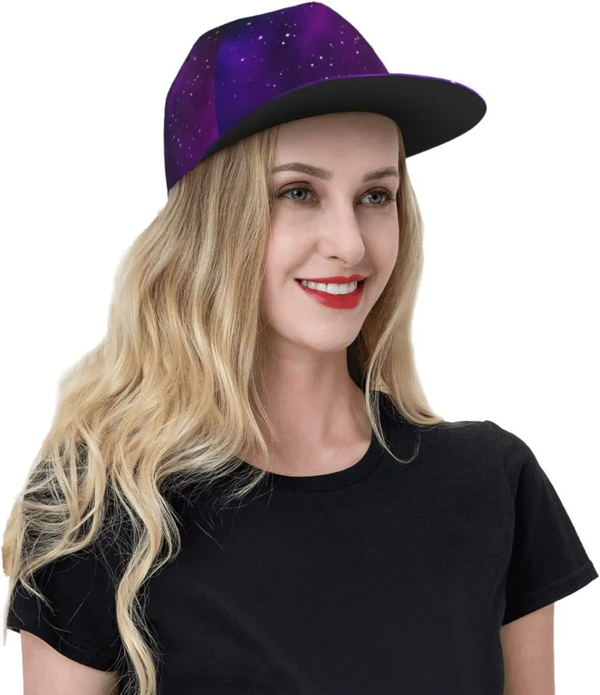 Fashion Galaxy Baseball Cap for Men Women Unisex Adjustable Trucker Hats Snapback Sun Hat Galaxy Flat Bill Brim Hats