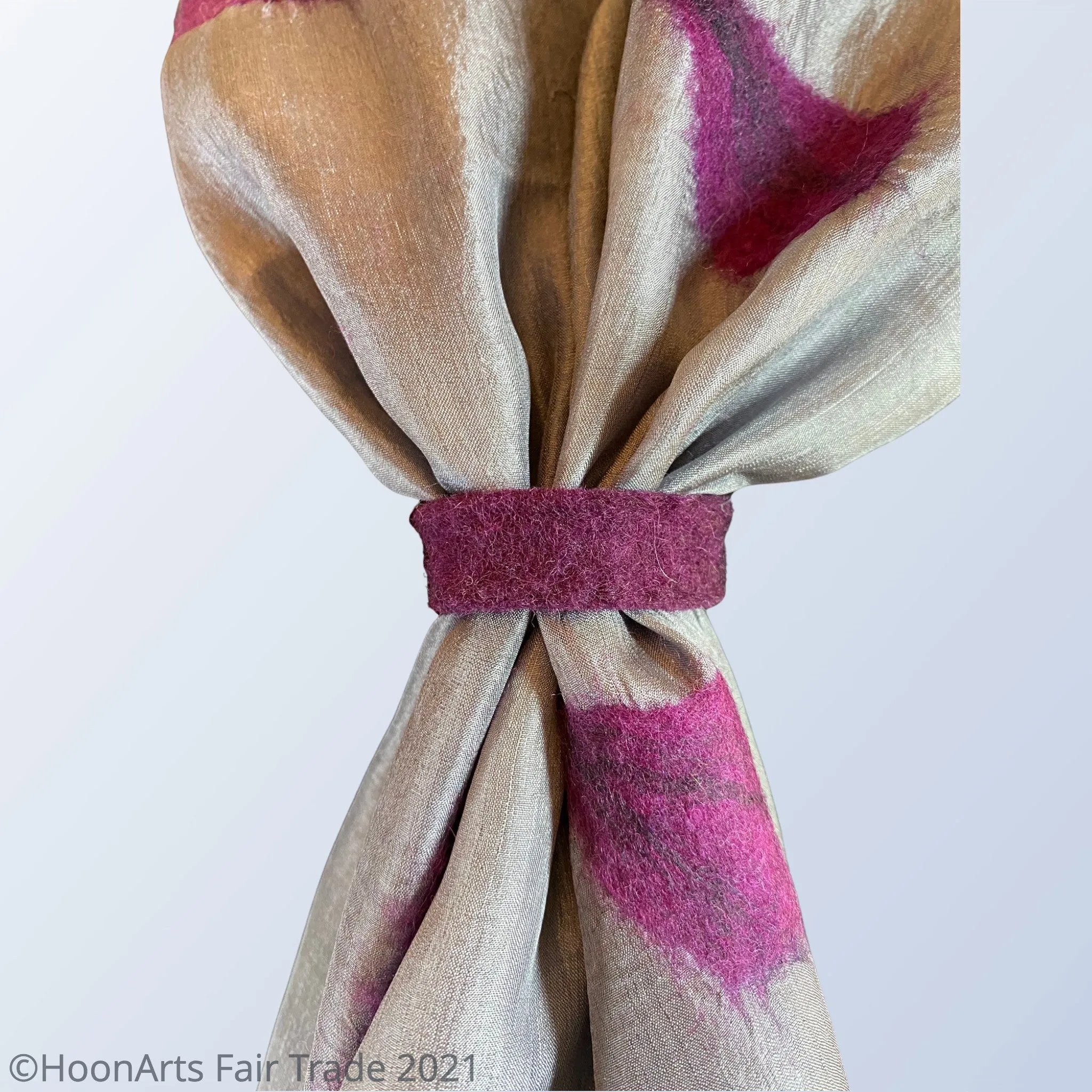 Felted Scarf Ties Handmade in Kyrgyzstan