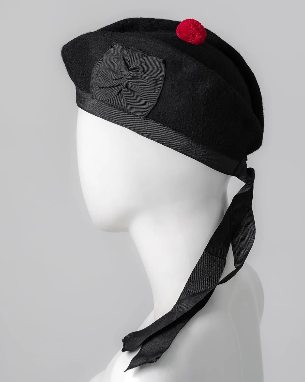 Glengarry Cap-Traditional Scottish Hat,100% Wool, Acrylic Wool Tartan,Kilts/Bagpipes Accessories,Polyester Cotton Ribbon