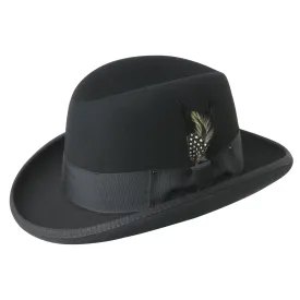 Godfather Rolled Brim Wool Homburg by Bailey