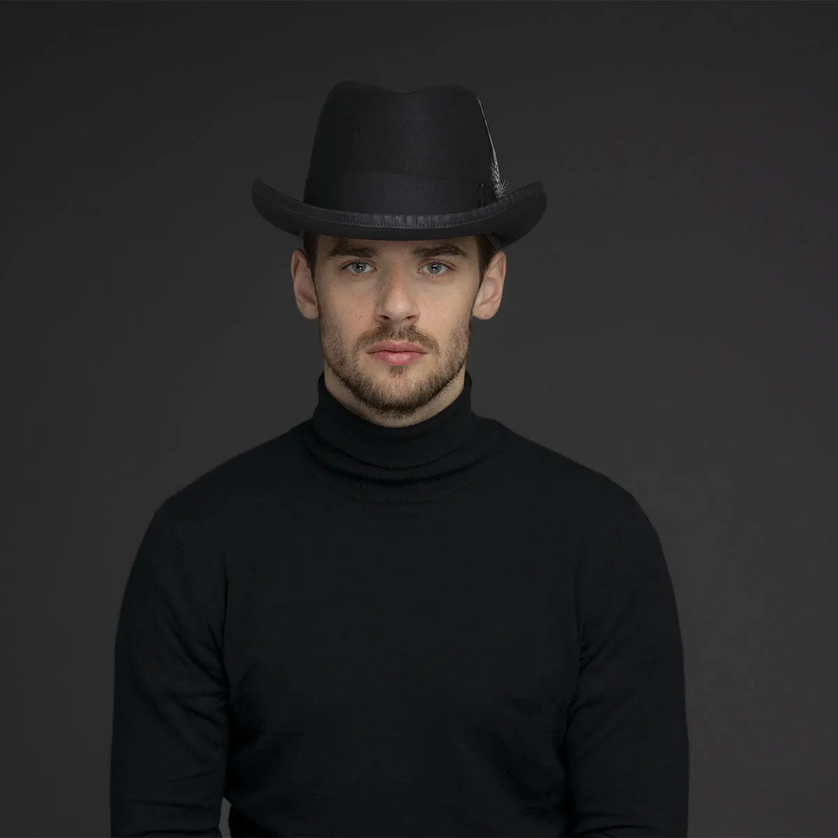 Godfather Rolled Brim Wool Homburg by Bailey