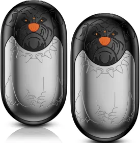Hand Warmers Rechargeable 2 Pack, 8000mAh Electric Reusable Hand Warmer, Magnetic 2 in 1 Puppy-Shaped Portable Pocket USB Handwarmers with All Day Warmth, Best Warm Winter Gift Women Men