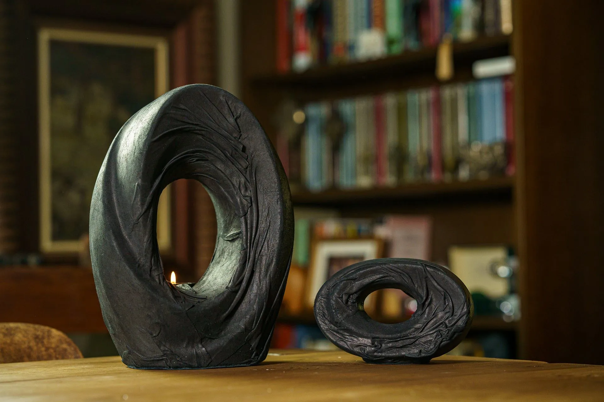 Handmade Cremation Urn for Ashes "The Passage" - Exclusive Leather Edition
