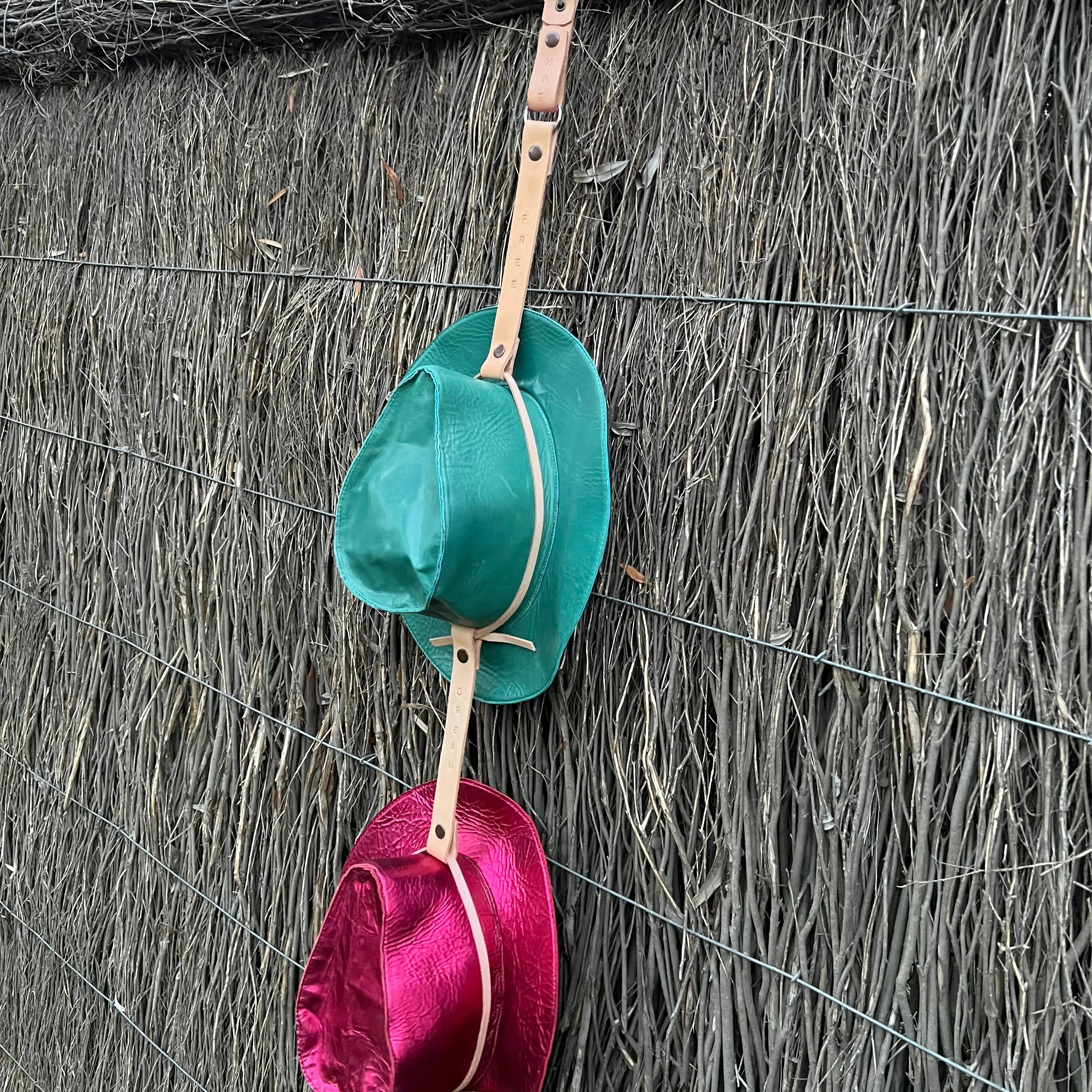 Hat Storage Leather Hanger Wall Hook Hanging Storage