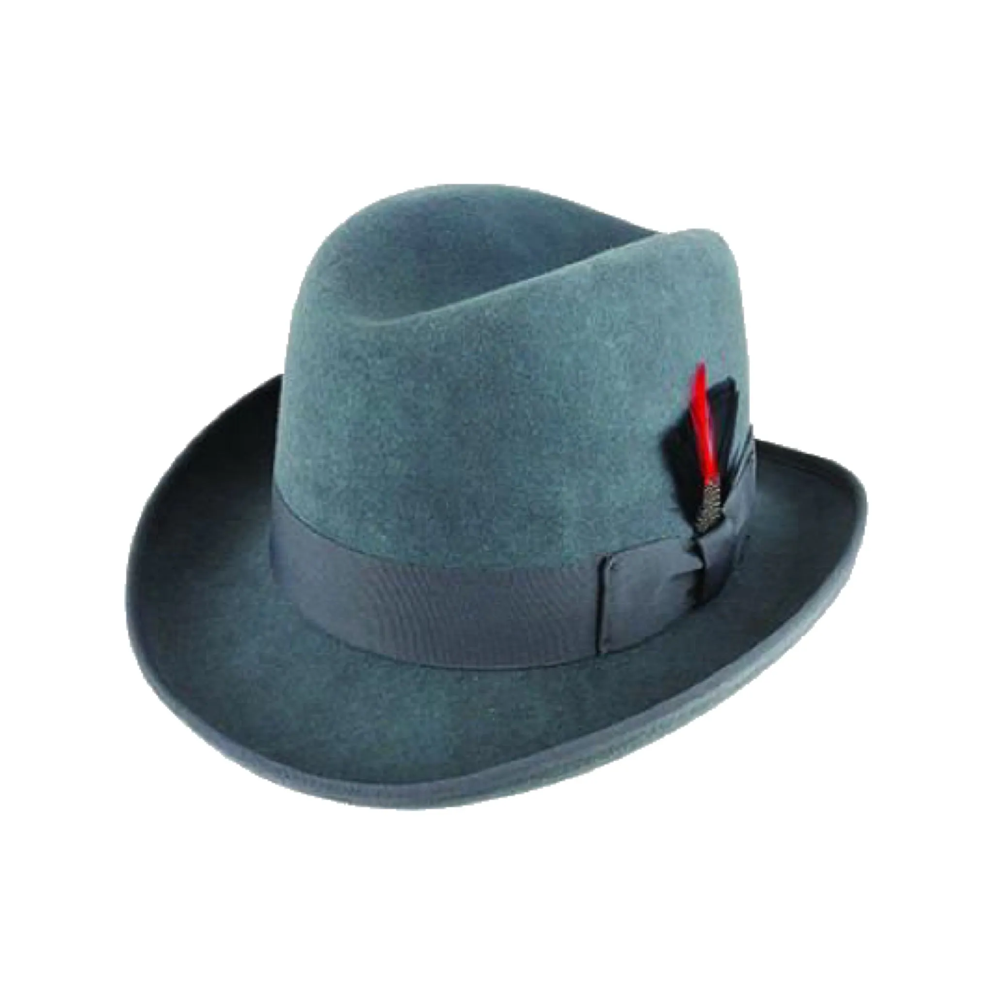Herbert Homburg Wool Felt Charcoal Grey Small - Last one