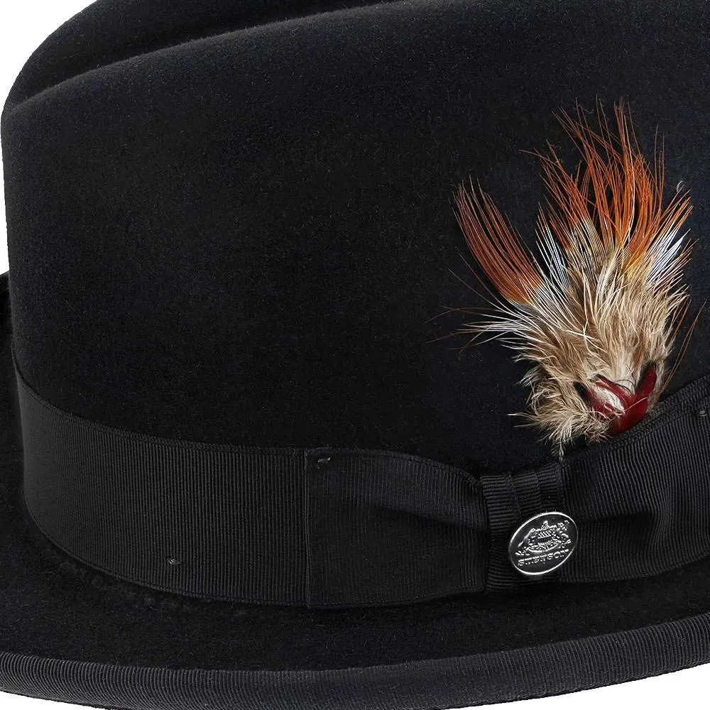 Homburg - Stetson Fur Felt Homburg Hat - TFHOMBB