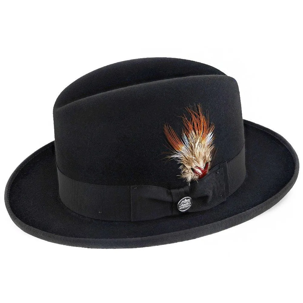 Homburg - Stetson Fur Felt Homburg Hat - TFHOMBB