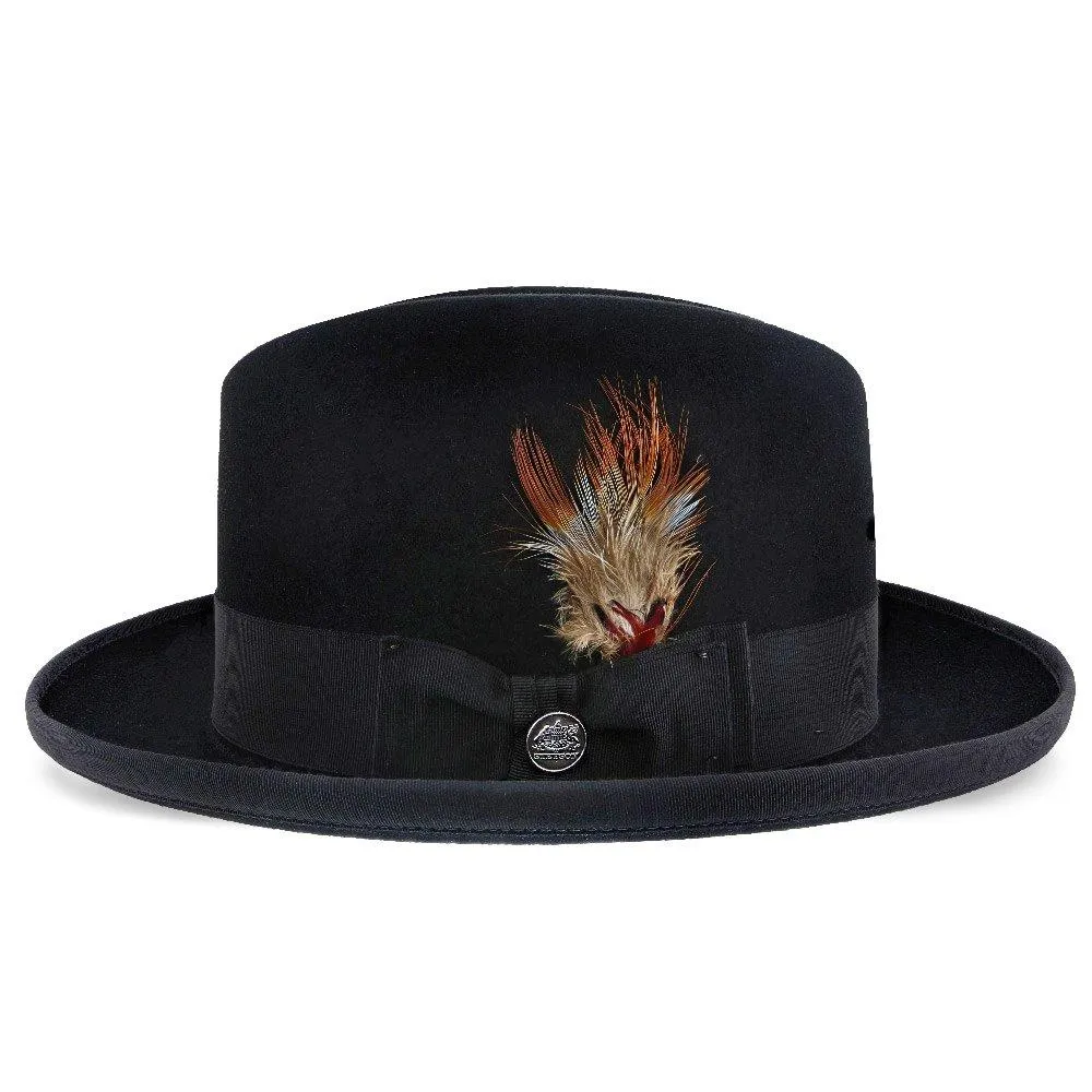 Homburg - Stetson Fur Felt Homburg Hat - TFHOMBB