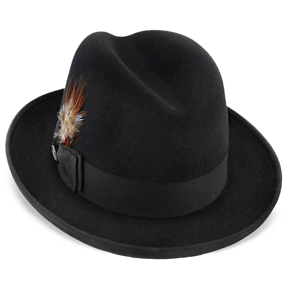Homburg - Stetson Fur Felt Homburg Hat - TFHOMBB