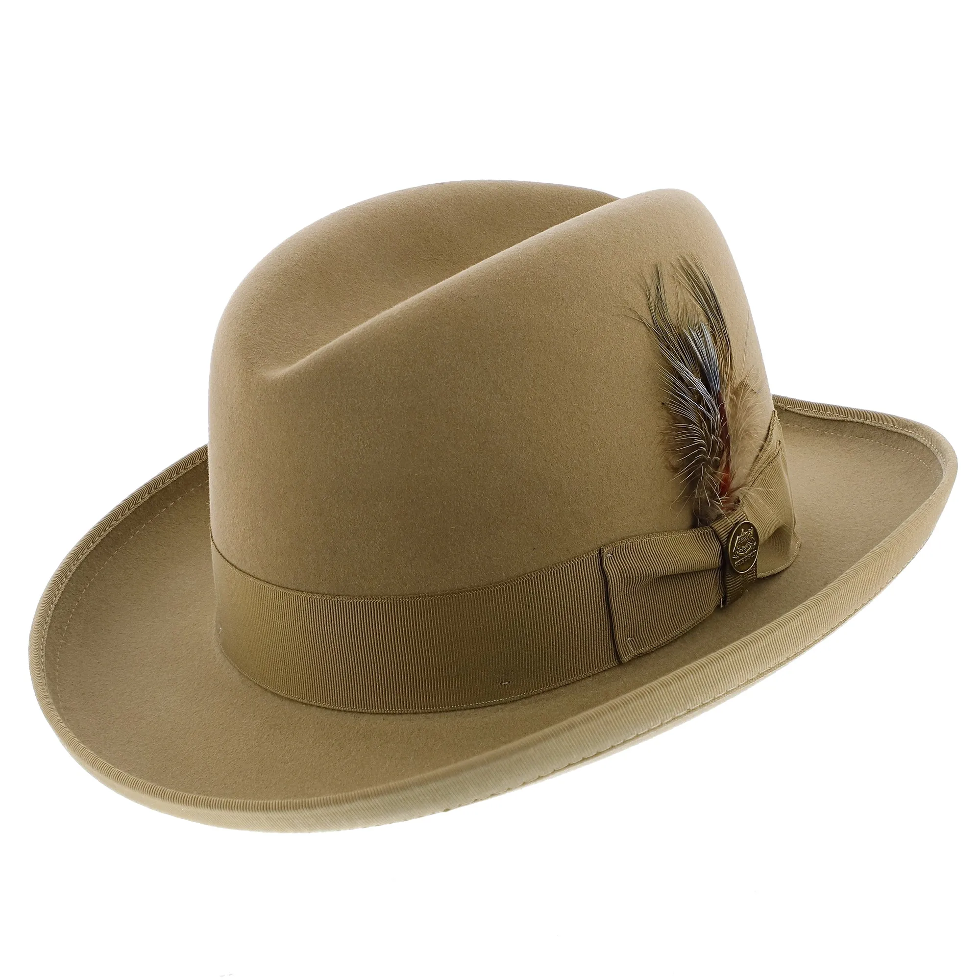 Homburg - Stetson Fur Felt Homburg Hat - TFHOMBB